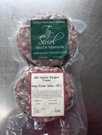 OFFER Wild venison burgers (4) Frozen 3 packs for £15
